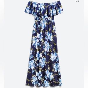 Stitch Fix Nine Britton Carlie Off the Shoulder Brushed Knit Maxi Dress